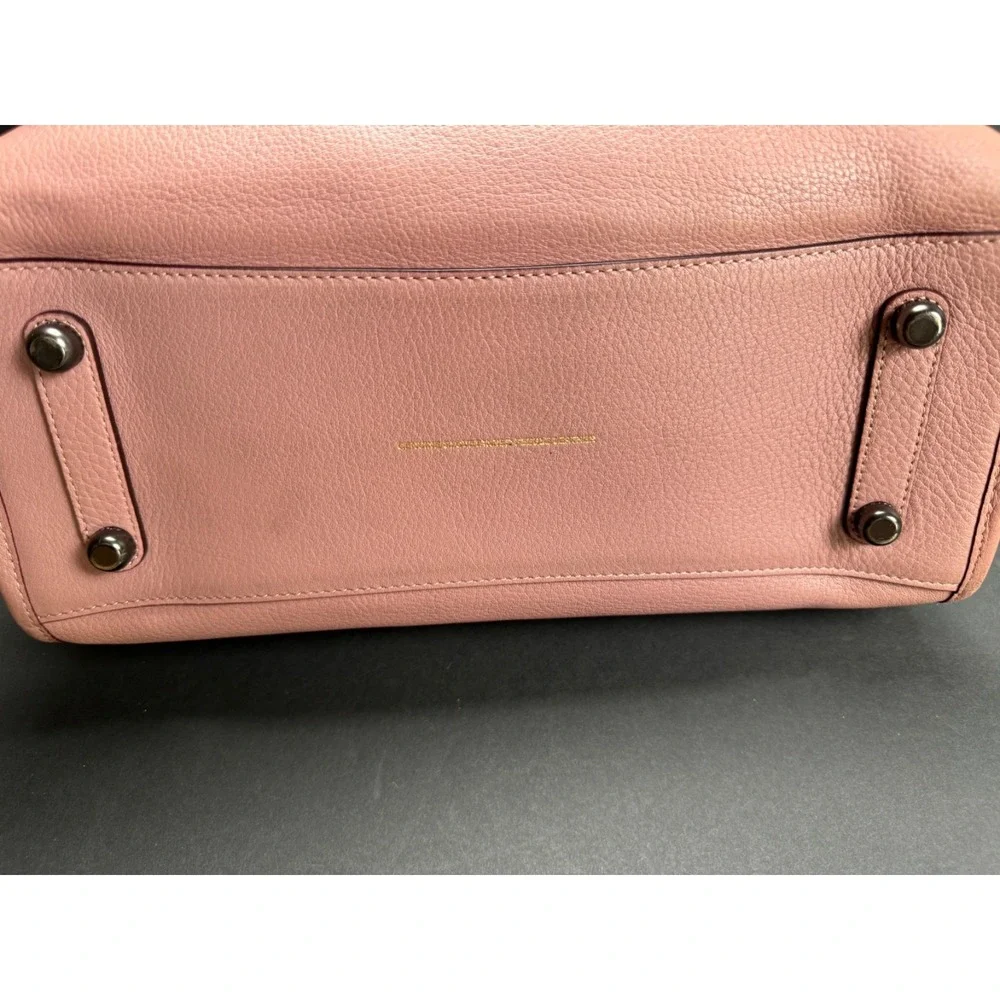 Coach 1941 Rogue 31 Dusty Rose Pink Glovetanned Pebble Leather Satchel 23755